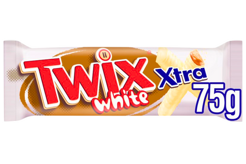 Twix Xtra White Chocolate Biscuit Twin Bars 75g